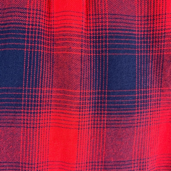 Madewell Red Plaid Classic Button Down size Small - Picture 6 of 7